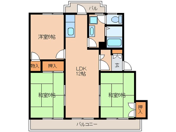 クレールの物件間取画像